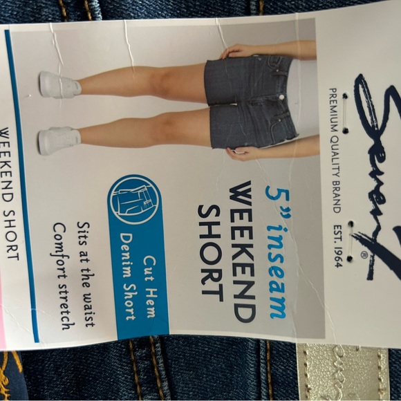 Seven Denim Blue Women's Shorts - Picture 7 of 10